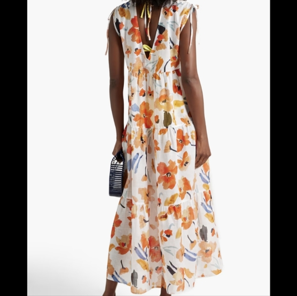 Seafolly gauze flower print cotton maxi dress, size XS, NWT - Picture 2 of 5